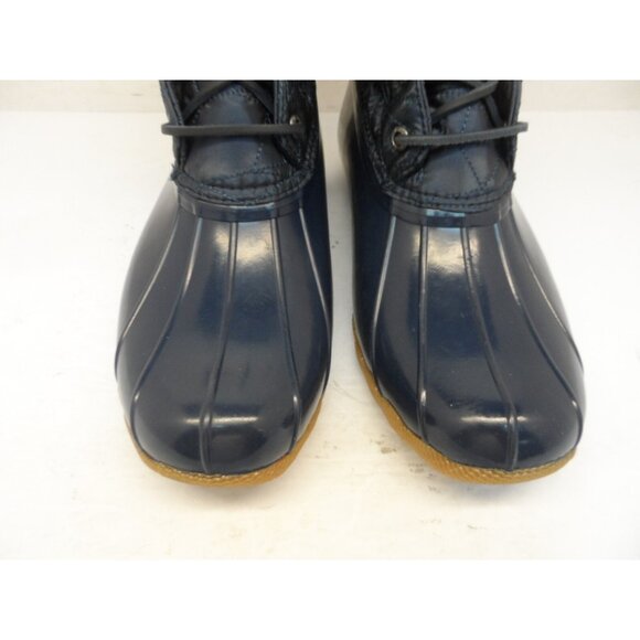 Sperry Women's STS82681 Saltwater Nylon Quilt Rain Boot Navy Size 8M - Picture 8 of 9